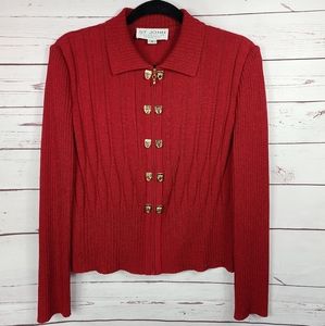 St John by Marie Gray Zip-up Sweater